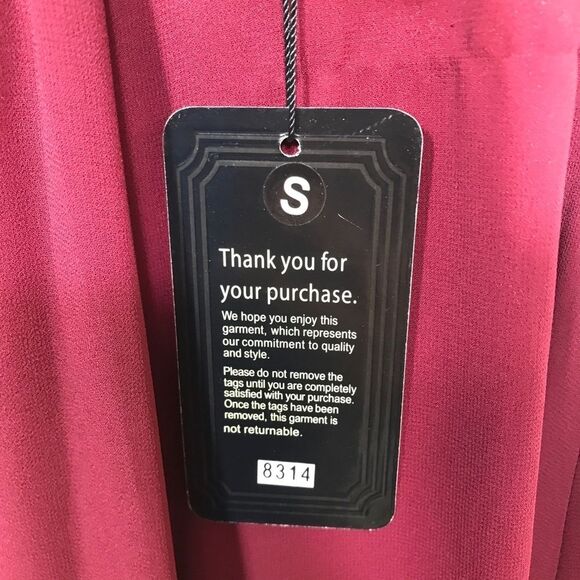 Nox Anabel Size Small Burgundy Ball Gown Dress Prom Pageant NWT - Picture 5 of 10